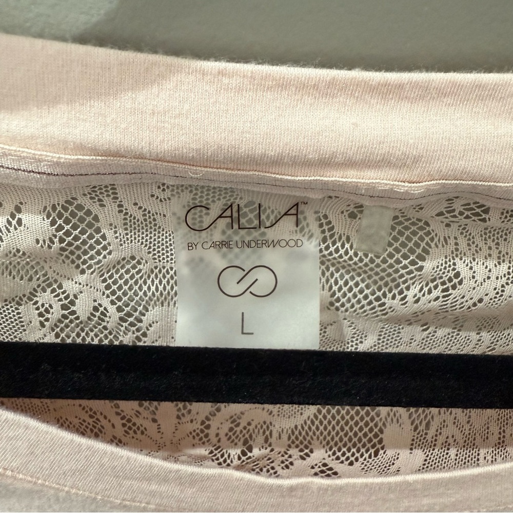 Calia by Carrie Underwood Women's Light Pink Top-Lg - Picture 2 of 8